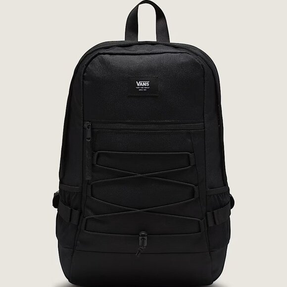 Vans Original Backpack VN00082FBLK Black Unisex Bag Laptop Skateboarding NEW - Picture 2 of 9
